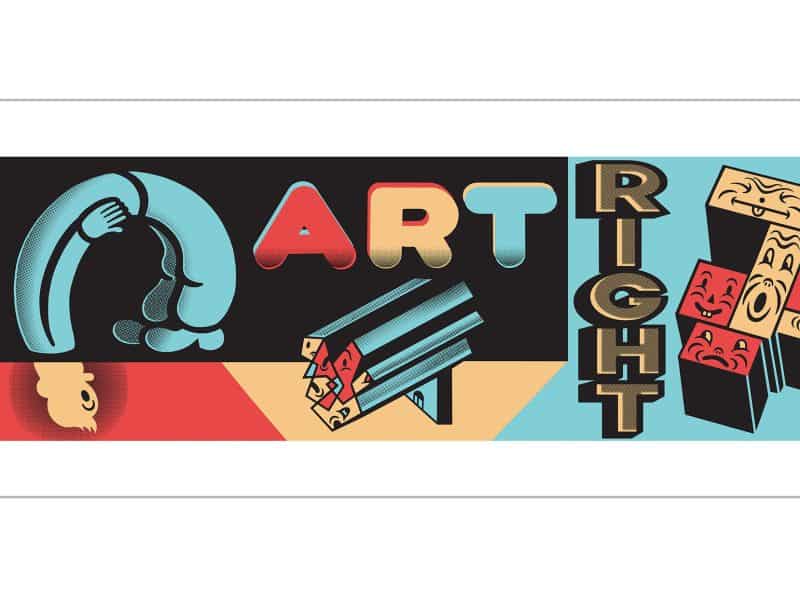 "Make Art Right Now" Limited Edition 4 Colour Silkscreen Print