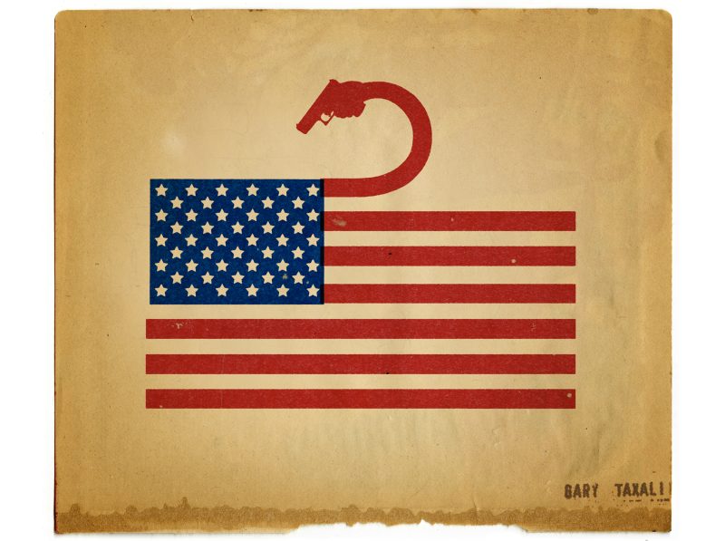 GARY TAXALI "AMERICAN GUN" PRINT