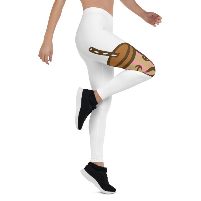 all-over-print-leggings-white-right-6766fdb0567d6.jpg Gary Taxali "Chocolate Shake" Leggings - art fashion by Gary Taxali