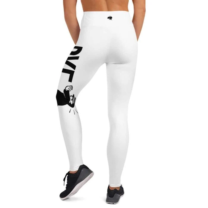 all-over-print-yoga-leggings-white-back-67670f2d2117e.jpg Gary Taxali "Bye" Yoga Leggings - pop art apparel by Gary Taxali