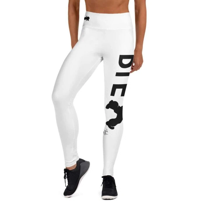 Gary Taxali "Bye" Yoga Leggings - pop art apparel by Gary Taxali