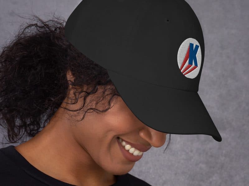 Gary Taxali "Kamala Super K" cap - artist designed clothing by Canadian artist Gary Taxali