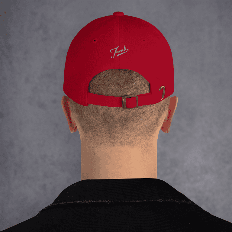 classic-dad-hat-cranberry-back-66d48c90aa299 Gary Taxali “Wave” cap - pop art apparel by Canadian artist Gary Taxali