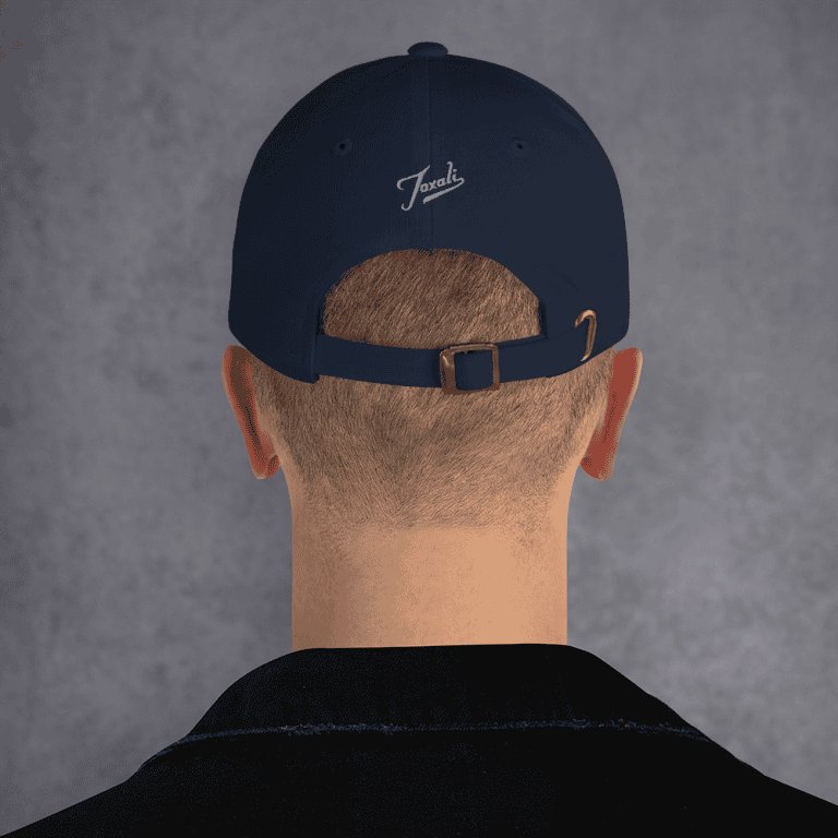 classic-dad-hat-navy-back-66d48c90a9c78 Gary Taxali “Wave” cap - pop art apparel by Canadian artist Gary Taxali