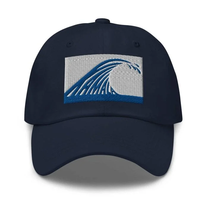 classic-dad-hat-navy-front-66d48bf41cdcb.jpg Gary Taxali “Wave” cap - pop art apparel by Canadian artist Gary Taxali