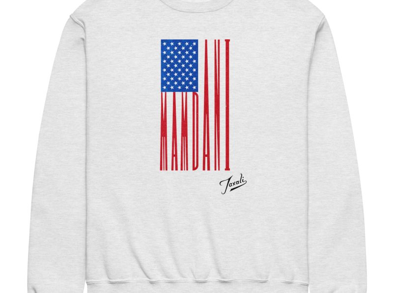 GARY TAXALI "MAMDANI FLAG" CREW NECK SWEATSHIRT - LIGHT COLOURS