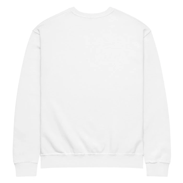 classic-unisex-crew-neck-sweatshirt-white-back-692f4fdb59f04.jpg "MAMDANI FLAG" CREW NECK SWEATSHIRT - artist designed clothing by Gary Taxali