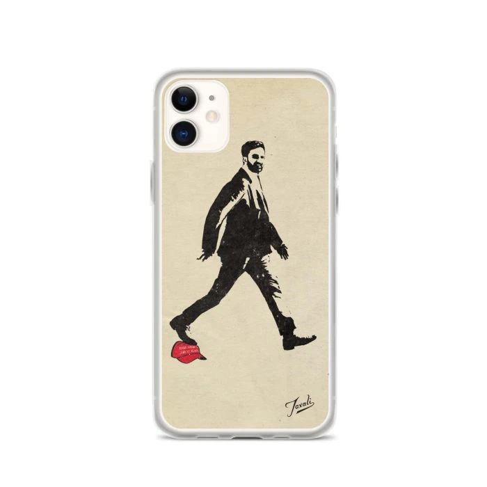 clear-case-for-iphone-iphone-11-case-on-phone-692f428626672.jpg "Mamdani" Clear Case for iPhone® - artwork by Canadian artist Gary Taxali