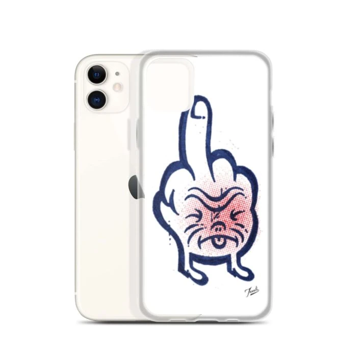 clear-case-for-iphone-iphone-11-case-with-phone-691cdee969d5e.jpg "Don't Call Me" Clear Case for iPhone® - artwork by Canadian artist Gary Taxali