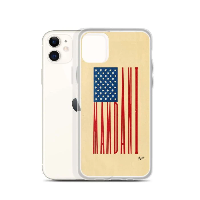 clear-case-for-iphone-iphone-11-case-with-phone-692f4dfa8b2a0.jpg "MAMDANI FLAG" CLEAR CASE FOR iPHONE - artwork by Gary Taxali