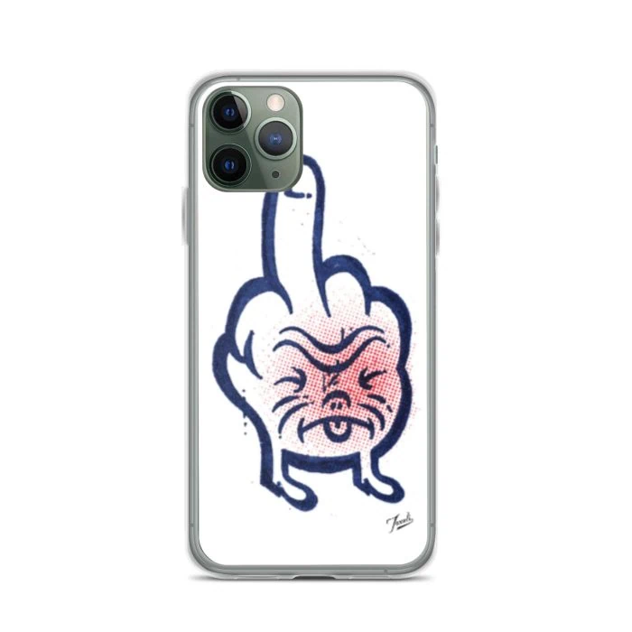 clear-case-for-iphone-iphone-11-pro-case-on-phone-691cdee969c27.jpg "Don't Call Me" Clear Case for iPhone® - artwork by Canadian artist Gary Taxali