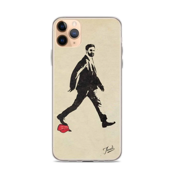 clear-case-for-iphone-iphone-11-pro-max-case-on-phone-692f42862646b.jpg "Mamdani" Clear Case for iPhone® - artwork by Canadian artist Gary Taxali