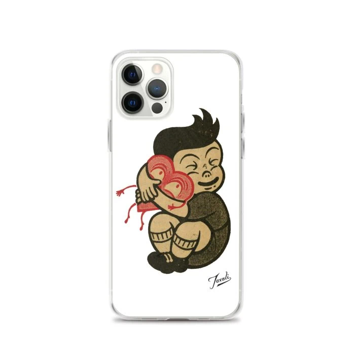 clear-case-for-iphone-iphone-12-pro-case-on-phone-691ce119a6f39.jpg "Love You" Clear Case for iPhone® - artwork by Canadian artist Gary Taxali
