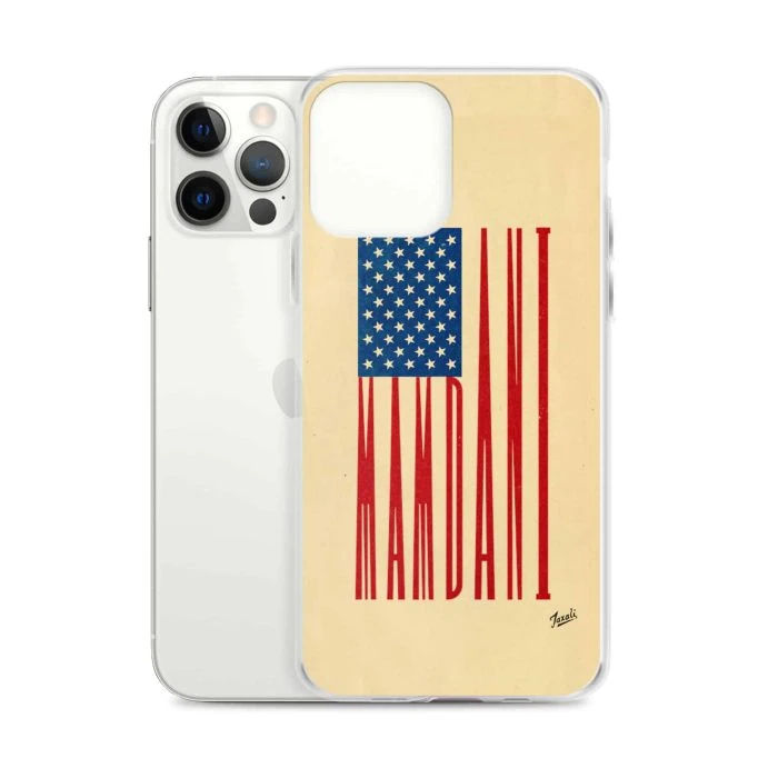 clear-case-for-iphone-iphone-12-pro-max-case-with-phone-692f4dfa8b46c.jpg "MAMDANI FLAG" CLEAR CASE FOR iPHONE - artwork by Gary Taxali