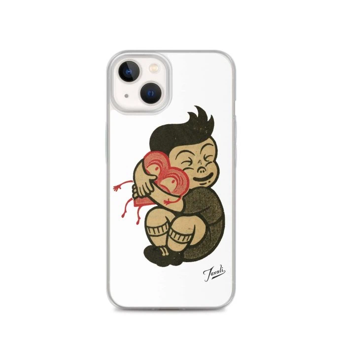clear-case-for-iphone-iphone-13-case-on-phone-691ce119a77b3.jpg "Love You" Clear Case for iPhone® - artwork by Canadian artist Gary Taxali