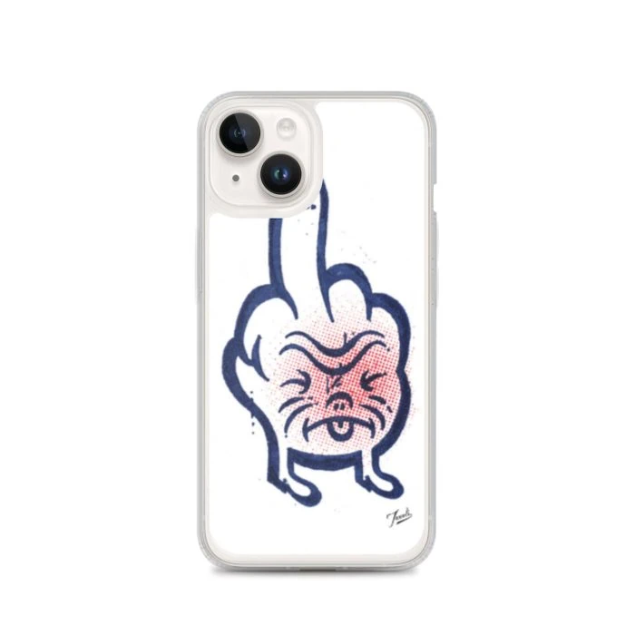 clear-case-for-iphone-iphone-14-case-on-phone-691cdee96ad16.jpg "Don't Call Me" Clear Case for iPhone® - artwork by Canadian artist Gary Taxali