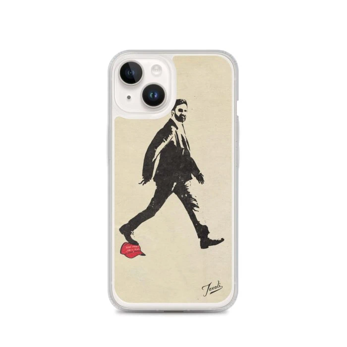 clear-case-for-iphone-iphone-14-case-on-phone-692f42862733d.jpg "Mamdani" Clear Case for iPhone® - artwork by Canadian artist Gary Taxali