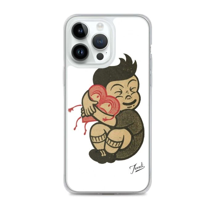 clear-case-for-iphone-iphone-14-pro-max-case-on-phone-691ce119a7b62.jpg "Love You" Clear Case for iPhone® - artwork by Canadian artist Gary Taxali