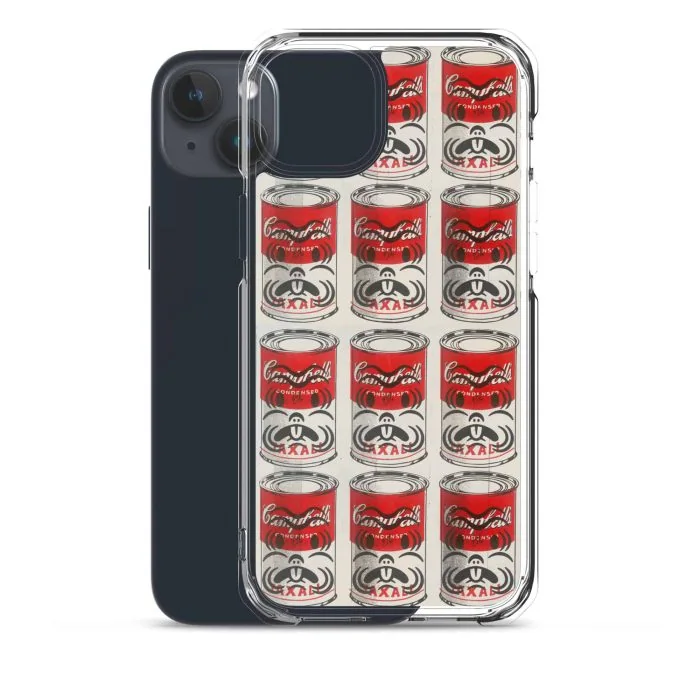 clear-case-for-iphone-iphone-15-plus-case-with-phone-66e04bb176760.jpg "Campbell's Condensed Taxali" Clear Case for iPhone® - artwork by Gary Taxali