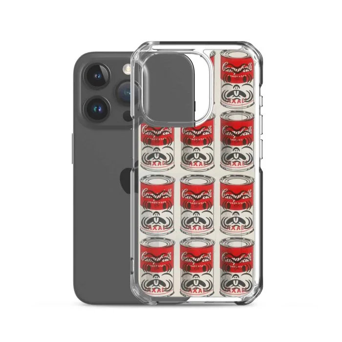 clear-case-for-iphone-iphone-15-pro-case-with-phone-66e04bb176a65.jpg "Campbell's Condensed Taxali" Clear Case for iPhone® - artwork by Gary Taxali