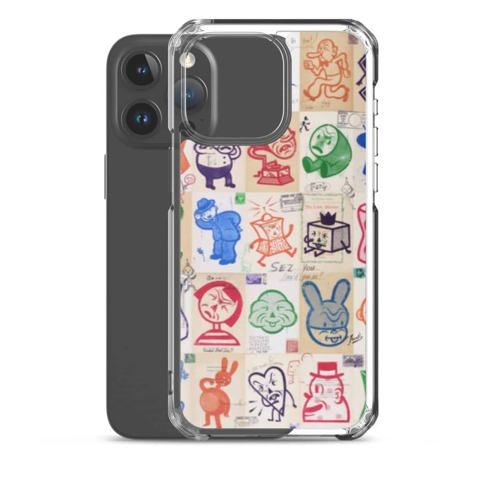 clear-case-for-iphone-iphone-15-pro-max-case-with-phone-6913ae182a9b0.jpg "Wallop" Clear Case for iPhone® - artwork by Gary Taxali