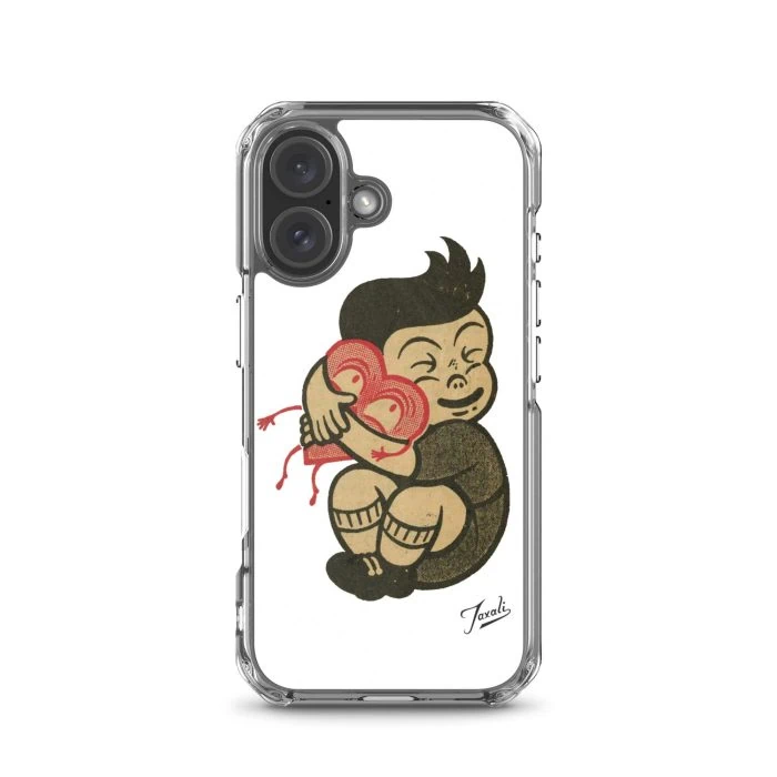 clear-case-for-iphone-iphone-16-case-on-phone-691ce119a8bba.jpg "Love You" Clear Case for iPhone® - artwork by Canadian artist Gary Taxali