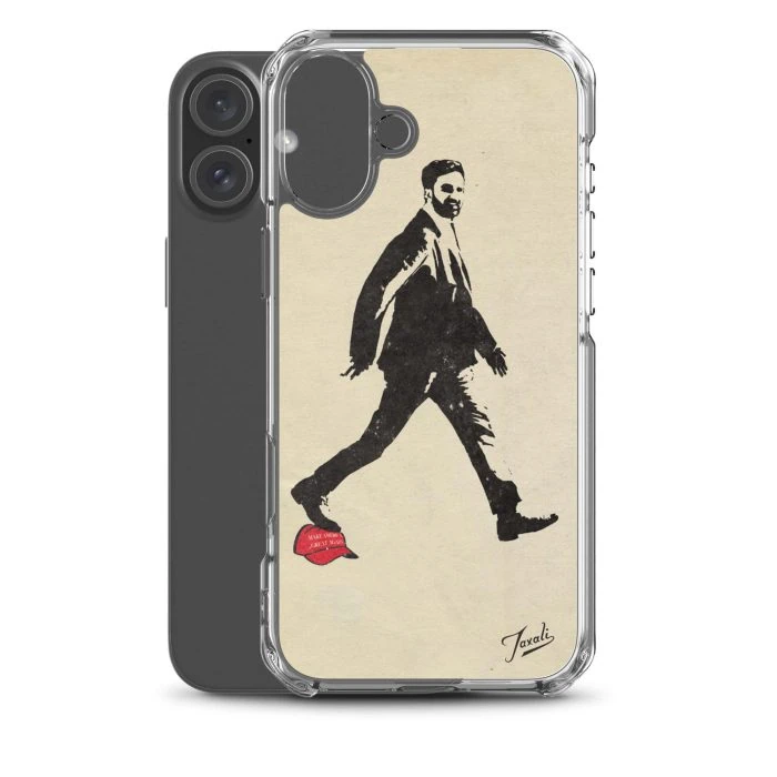 clear-case-for-iphone-iphone-16-plus-case-with-phone-692f428627bc8.jpg "Mamdani" Clear Case for iPhone® - artwork by Canadian artist Gary Taxali