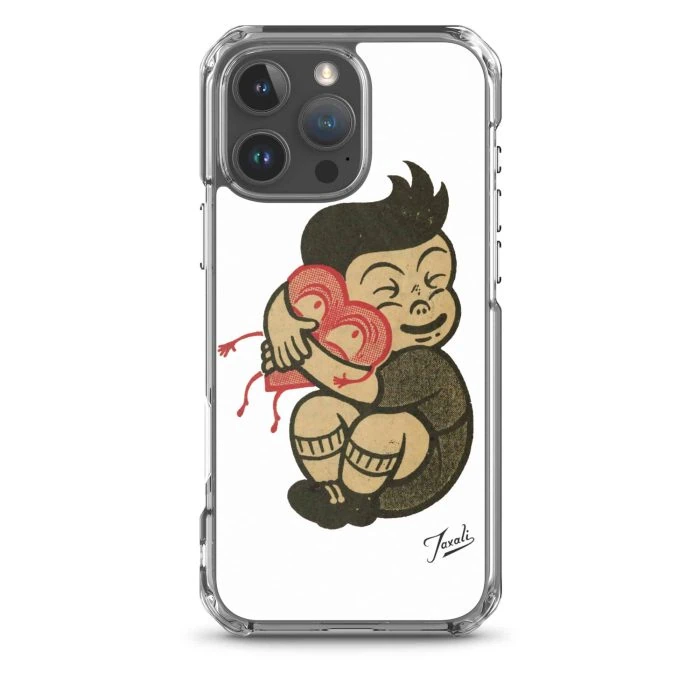 clear-case-for-iphone-iphone-16-pro-max-case-on-phone-691ce119a885e.jpg "Love You" Clear Case for iPhone® - artwork by Canadian artist Gary Taxali