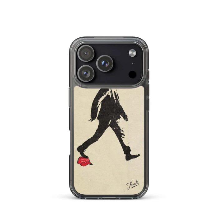 clear-case-for-iphone-iphone-17-pro-case-on-phone-692f428628261.jpg "Mamdani" Clear Case for iPhone® - artwork by Canadian artist Gary Taxali