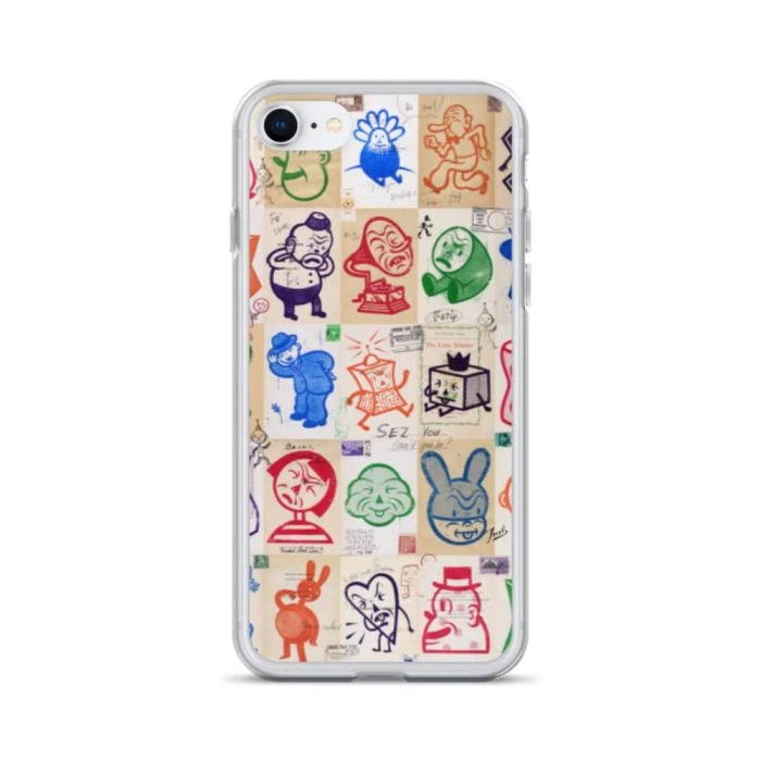 clear-case-for-iphone-iphone-7-8-case-on-phone-6913ae182933e.jpg "Wallop" Clear Case for iPhone® - artwork by Gary Taxali