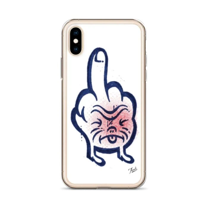clear-case-for-iphone-iphone-x-xs-case-on-phone-691cdee96c008.jpg "Don't Call Me" Clear Case for iPhone® - artwork by Canadian artist Gary Taxali