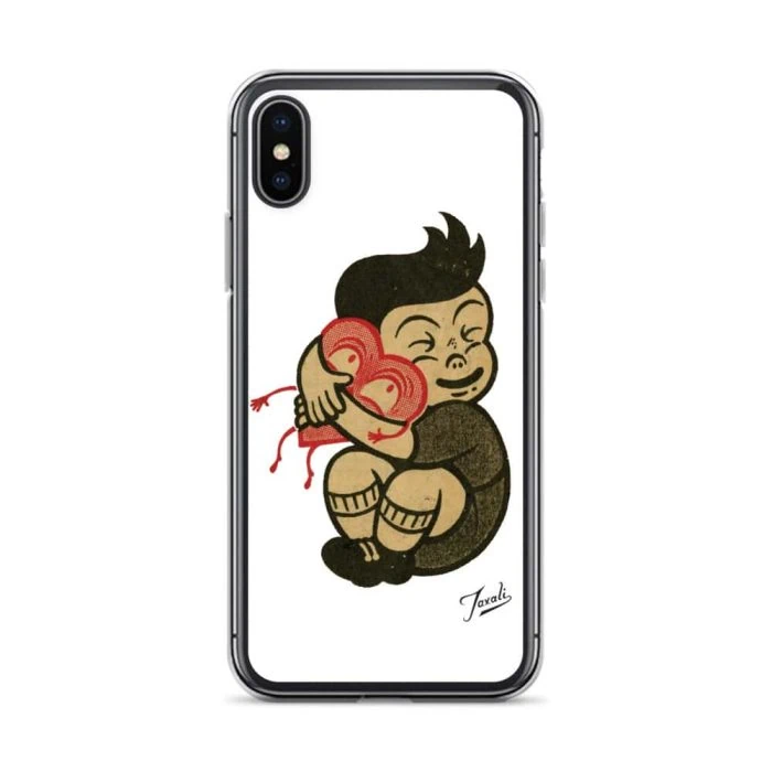 clear-case-for-iphone-iphone-x-xs-case-on-phone-691ce119a9245.jpg "Love You" Clear Case for iPhone® - artwork by Canadian artist Gary Taxali