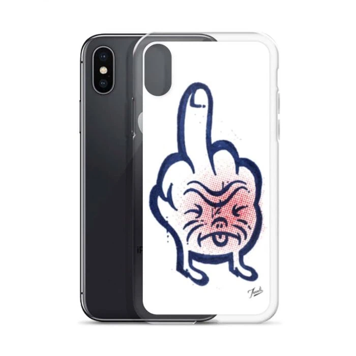 clear-case-for-iphone-iphone-x-xs-case-with-phone-691cdee96bf90.jpg "Don't Call Me" Clear Case for iPhone® - artwork by Canadian artist Gary Taxali