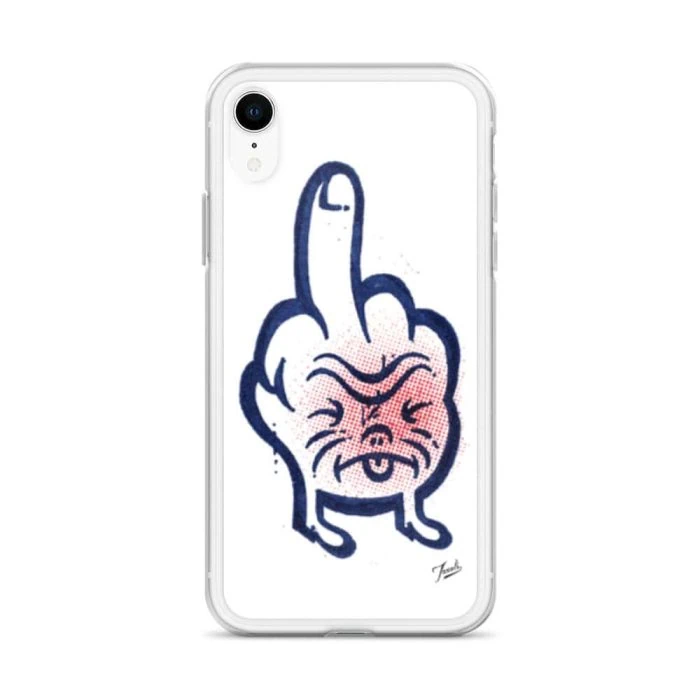 clear-case-for-iphone-iphone-xr-case-on-phone-691cdee96c260.jpg "Don't Call Me" Clear Case for iPhone® - artwork by Canadian artist Gary Taxali
