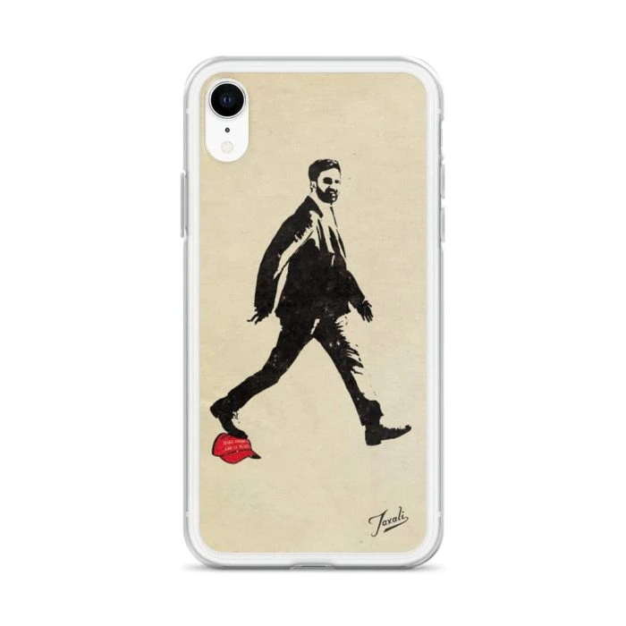 clear-case-for-iphone-iphone-xr-case-on-phone-692f428628644.jpg "Mamdani" Clear Case for iPhone® - artwork by Canadian artist Gary Taxali