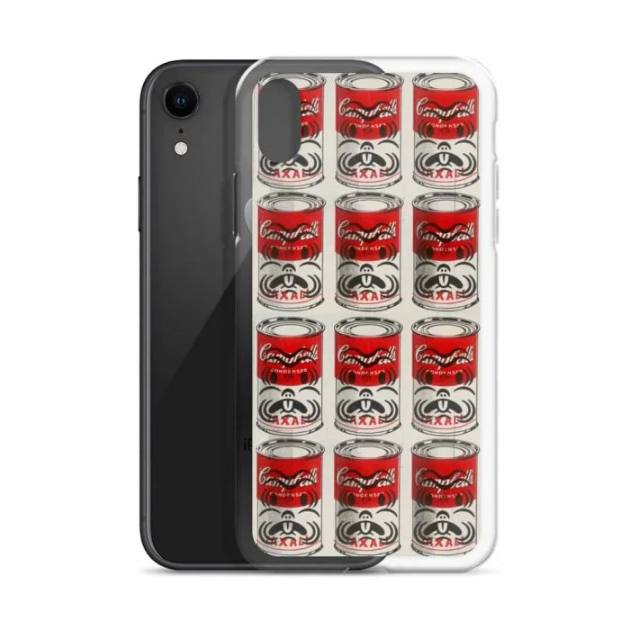 clear-case-for-iphone-iphone-xr-case-with-phone-66e04bb1778dc.jpg "Campbell's Condensed Taxali" Clear Case for iPhone® - artwork by Gary Taxali