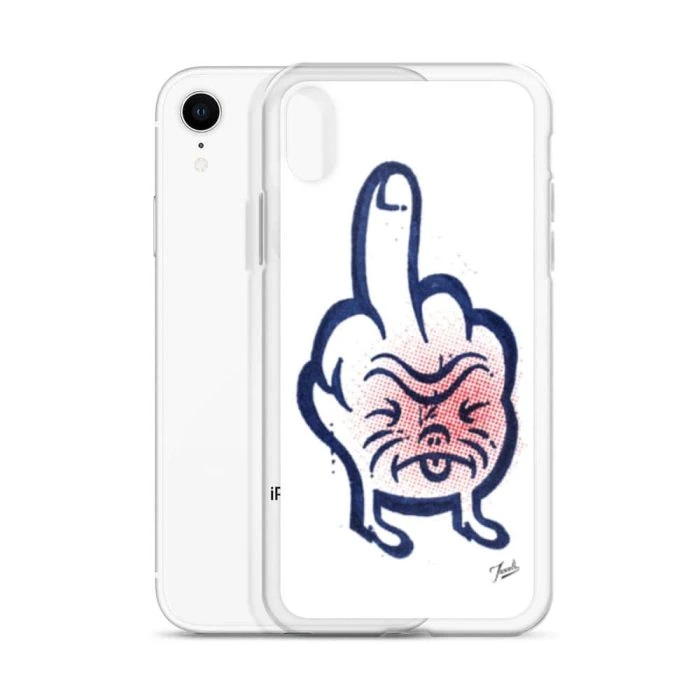 clear-case-for-iphone-iphone-xr-case-with-phone-691cdee96c2d6.jpg "Don't Call Me" Clear Case for iPhone® - artwork by Canadian artist Gary Taxali