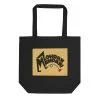 "MAMDANI KICKS" ECO TOTE BAG - BLACK - pop art apparel by Gary Taxali