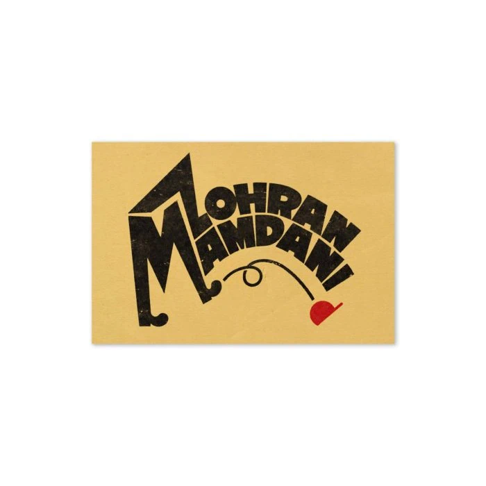 GARY TAXALI “MAMDANI KICKS” GREETING CARD - artist merchandise by Gary Taxali