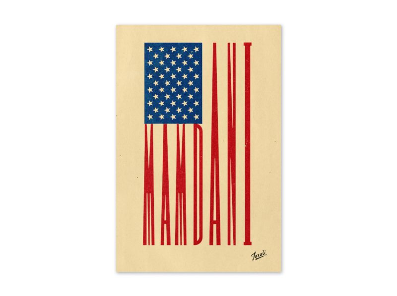 GARY TAXALI “MAMDANI FLAG” GREETING CARD
