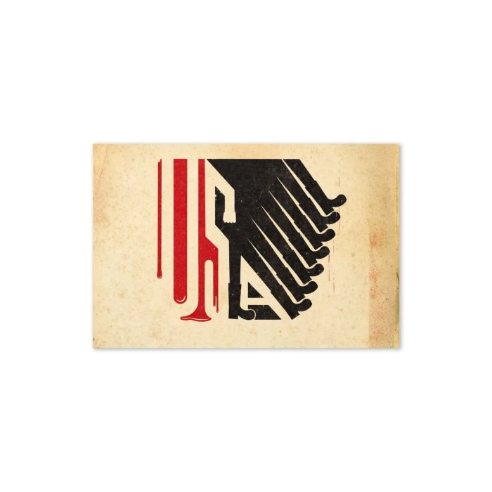 GARY TAXALI "ALL LOUD ON THE WESTERN FRONT" GREETING CARD - artist merchandise by Canadian artist Gary Taxali