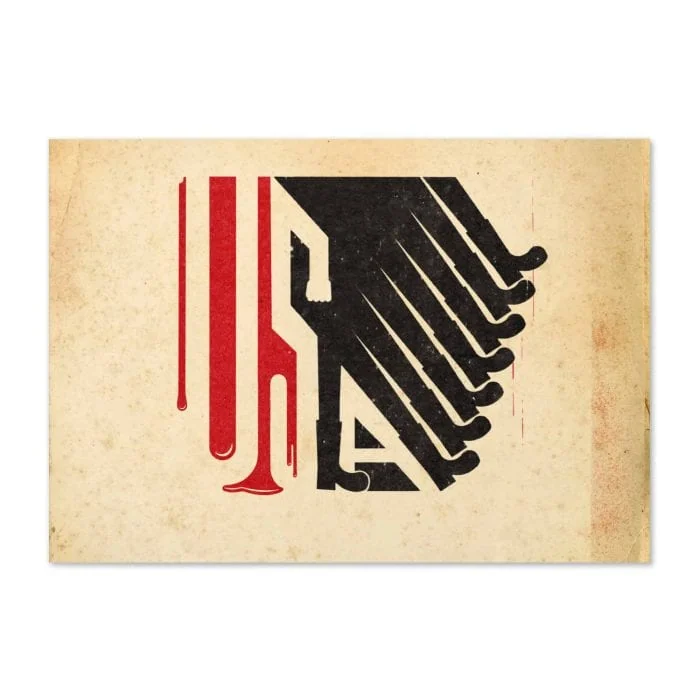 greeting-card-5.83x8.27-front-69614109c1cc5.jpg GARY TAXALI "ALL LOUD ON THE WESTERN FRONT" GREETING CARD - artist merchandise by Canadian artist Gary Taxali