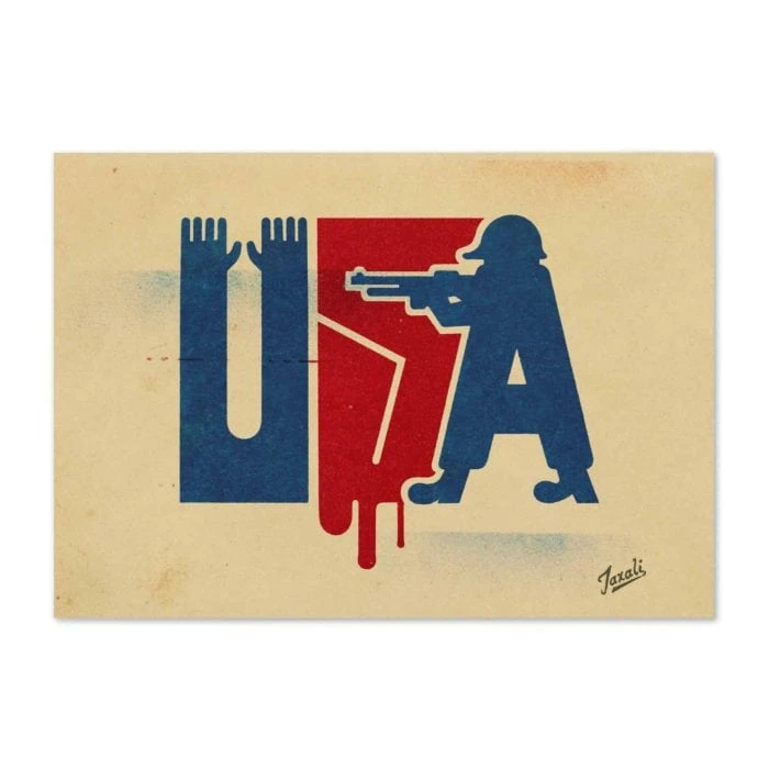 greeting-card-5.83x8.27-front-6976b40da8b96.jpg Gary Taxali "Stick Up" Greeting Card - art gift by Gary Taxali