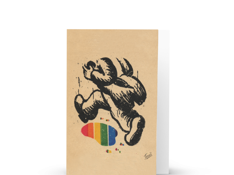 "Puddle" Greeting card