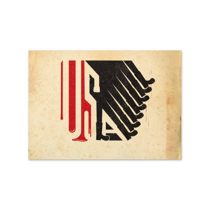 greeting-card-5x7-front-69614109c2304.jpg GARY TAXALI "ALL LOUD ON THE WESTERN FRONT" GREETING CARD - artist merchandise by Canadian artist Gary Taxali