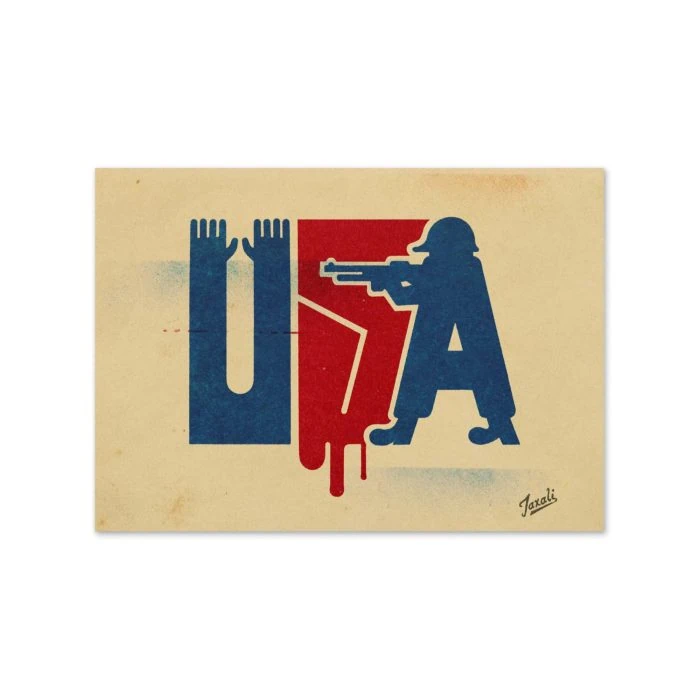 greeting-card-5x7-front-6976b40da8fd0.jpg Gary Taxali "Stick Up" Greeting Card - art gift by Gary Taxali