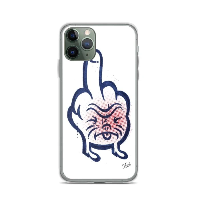 iphone-case-iphone-11-pro-case-on-phone-636bcd9d63fcd.jpg "Don't Call Me" iPhone Case - artwork by Canadian artist Gary Taxali