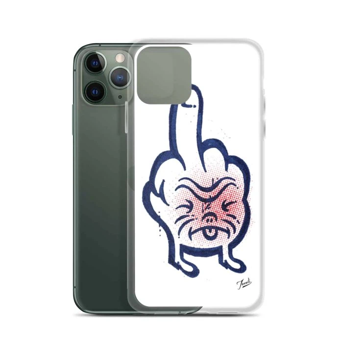 iphone-case-iphone-11-pro-case-with-phone-636bcd9d6402e.jpg "Don't Call Me" iPhone Case - artwork by Canadian artist Gary Taxali