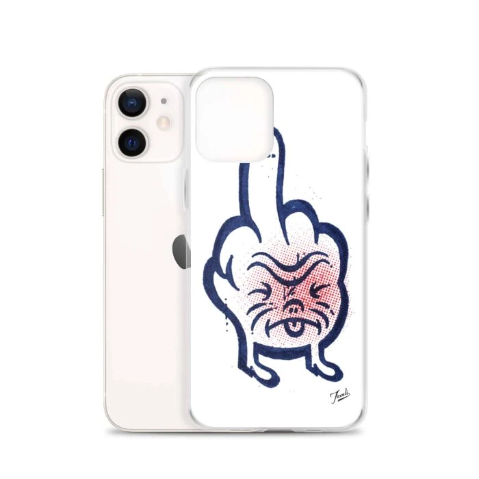 iphone-case-iphone-12-case-with-phone-636bcd9d64218.jpg "Don't Call Me" iPhone Case - artwork by Canadian artist Gary Taxali