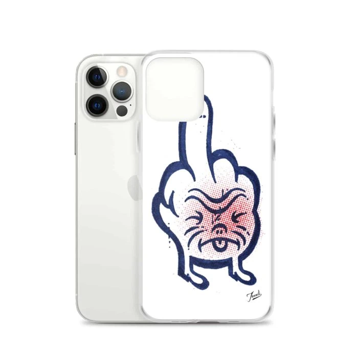 iphone-case-iphone-12-pro-case-with-phone-636bcd9d645d6.jpg "Don't Call Me" iPhone Case - artwork by Canadian artist Gary Taxali